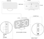 SZELAM Digital Alarm Clock, LED RGB Colorful Clocks, - Image 8