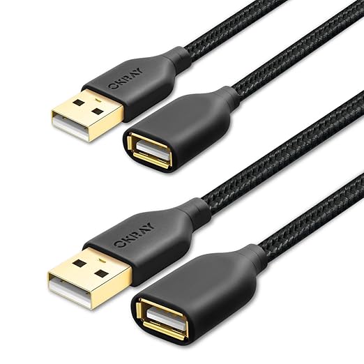 USB Extension Cable, USB Flash Drive, Hard Drive by OKRAY