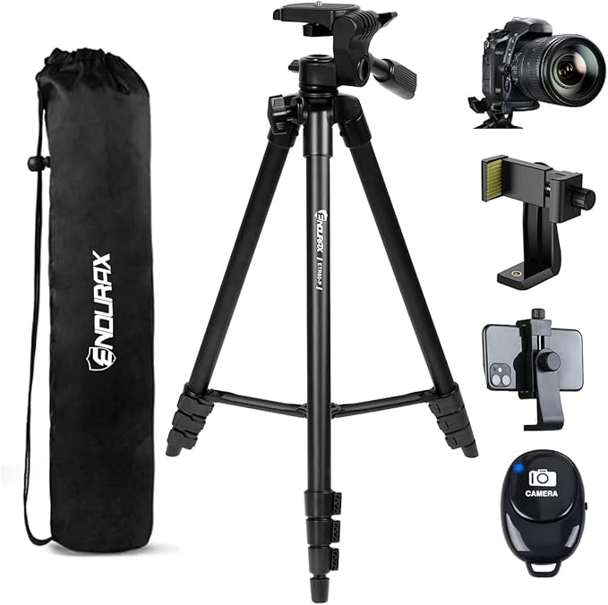 Endurax 60" Phone Tripod for Canon Camera Stand by EnduraxPhoto
