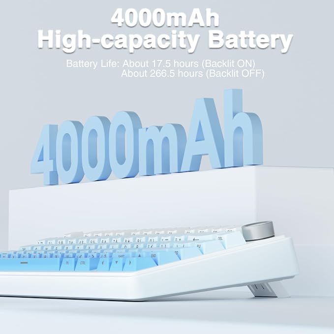AULA F75 Pro Wireless Mechanical Keyboard, 75% Hot Swappable Custom Keyboard - Image 8