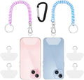SHANSHUI Phone Tether, 4 x Tether Pacthes & Carabiner Clips Universal Cellphone by SHANSHUI