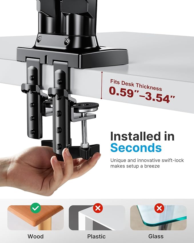 HUANUO Dual Monitor Stand - Image 4