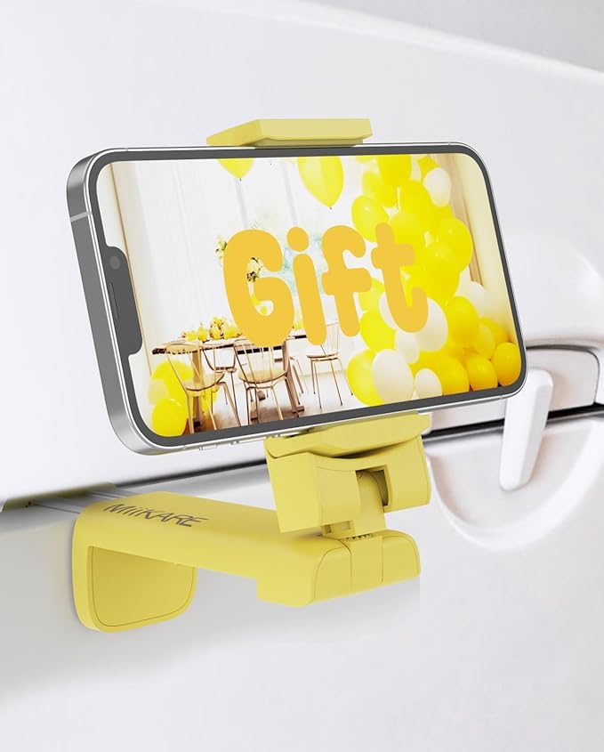 MiiKARE Yellow Phone Holder, Universal Portable Electronic Device Mount by MiiKARE