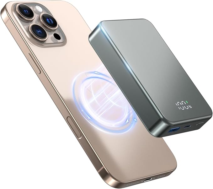 Magnetic Power Bank 26800mAh for Magsafe Portable Charger, Aluminum Alloy Large by Unknown