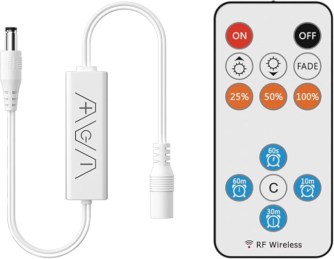 13Keys LED Dimmer, Wireless RF Remote Control and 3Keys Receiver by GINGSOW