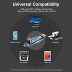 SSK 1TB USB Drive, External SSD Fast 550MB/s 2-in-1 Dual-Drive Type C+ A USB3.2 - Image 5