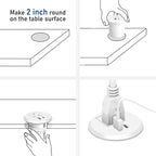 Desktop Power Grommet 2 Inch Hole, PD 30W USB C Fast Charging Station, Recessed - Image 6