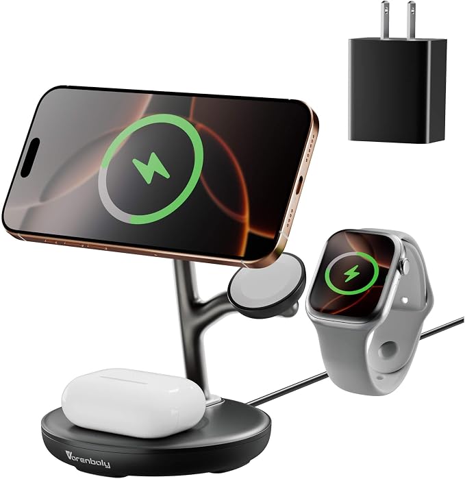 Magnetic Charger for iPhone Charging Station, Mag-Safe Phone Charger for iPhone by Unknown