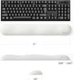UnivoColors Design-Wave Keyboard Wrist Rest, Artificial Sheepskin+Memory - Image 5
