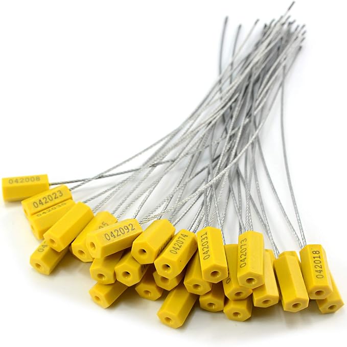 Leadseals 50 Security Cable Seals Numbered Security Tags Tamper Proof Tags Pull - Image 8
