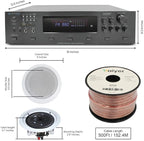 Vaiyer Home Audio System Kit, 6-Channel 6000 Watts Bluetooth Amplifier - Image 2