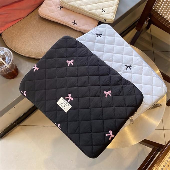 Cute Bow Graphic Carrying Laptop Bag Y2K Preppy Laptop Sleeve Case Bag Kawaii - Image 5