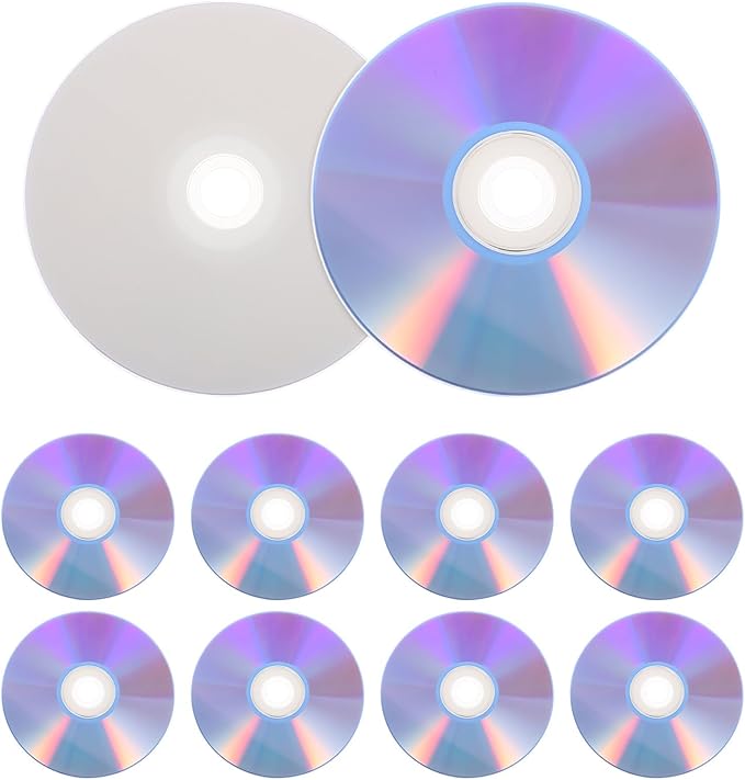 Milisten 10pcs Blank CD-RW Discs: Rewritable Compact Discs by Milisten