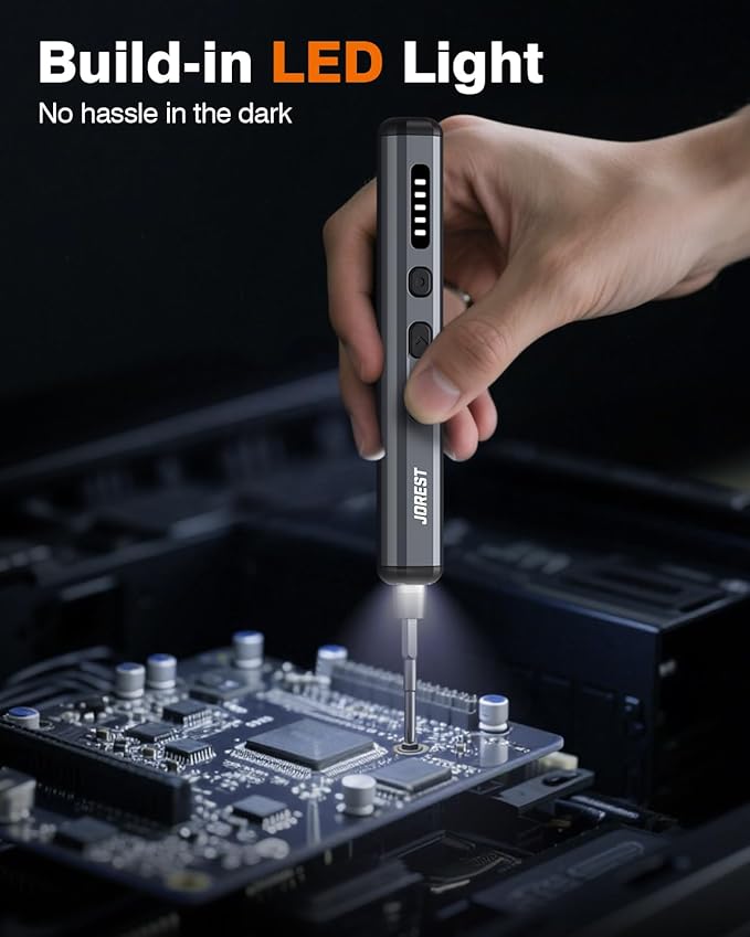 JOREST Mini Electric Screwdriver, Precision Set - Image 4