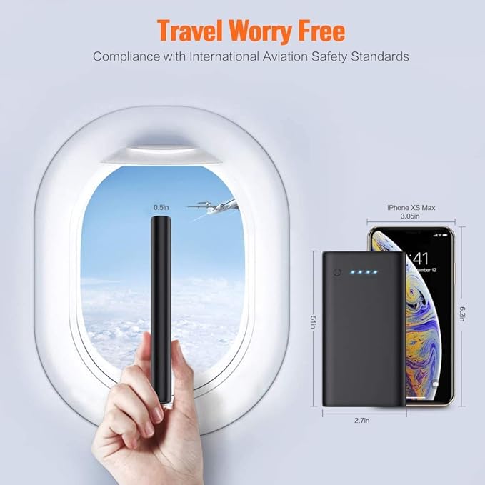 AONIMI Portable Charger Power Bank 10000mAh, Ultra Slim Portable Phone Charger - Image 5