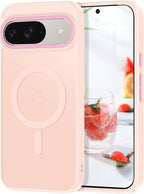 Magnetic for Google Pixel 9/Pixel 9 Pro Case, Shockproof Slim Translucent Matte by Casehas