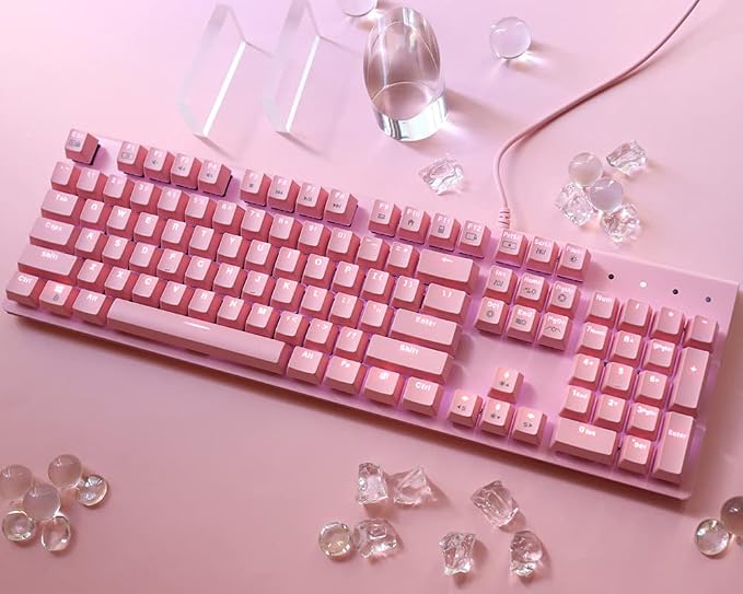 i-rocks K75M Illuminated Mechanical Keyboard, 104 Keys, PBT Keycaps, Backlit - Image 9