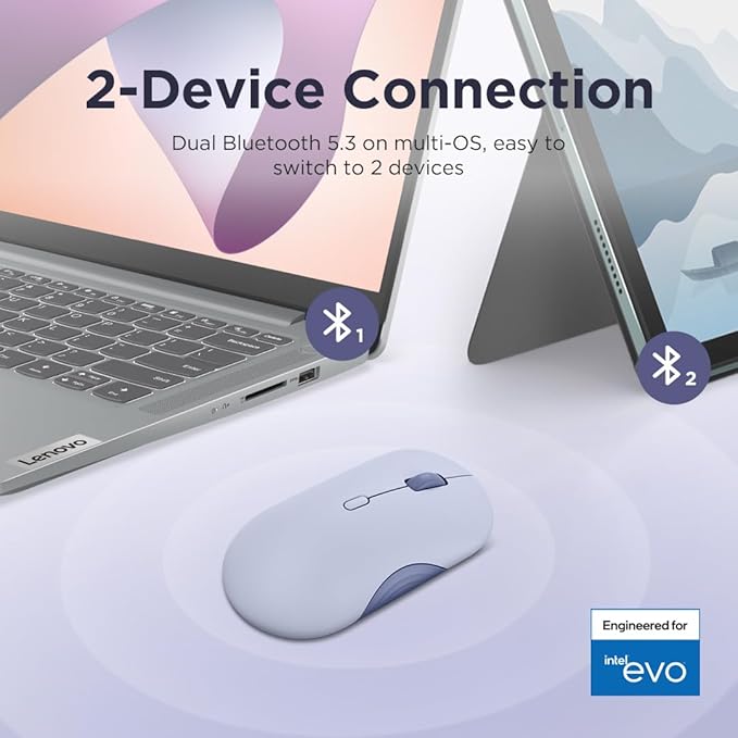 Lenovo 350 Wireless Bluetooth Mouse, Silent Click, 3 Level DPI, 36 Month - Image 3