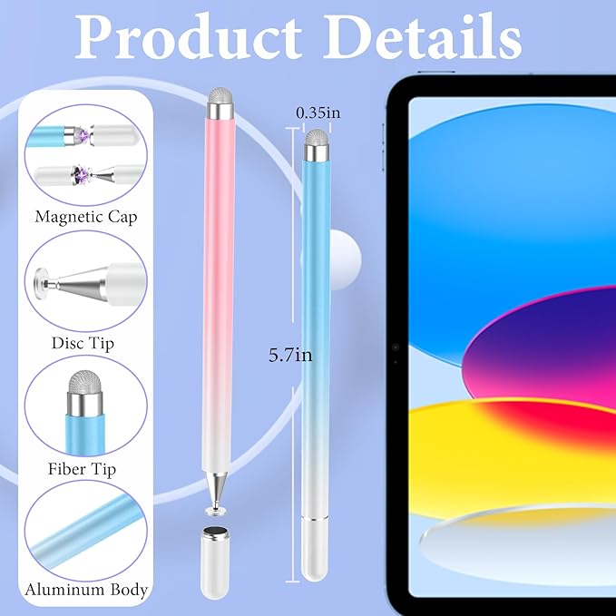 2 in 1 Magnetic Disc Stylus Pen - Image 2