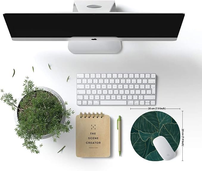 Mouse Pad, Round Computer Mouse Mat - Image 6