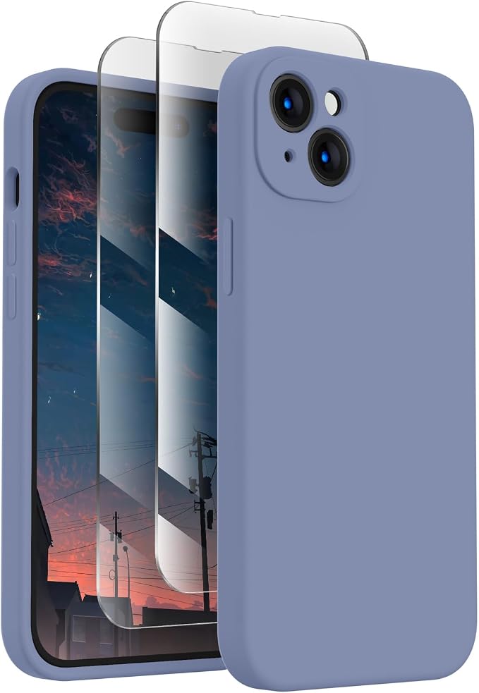 FireNova Designed for iPhone 15 Plus Case, Silicone Case with, Soft by FireNova