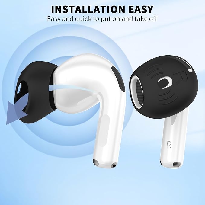 for AirPods 4 Ear Tips Covers Sport Anti Slip Anti Scratche Skin Soft Silicone - Image 6