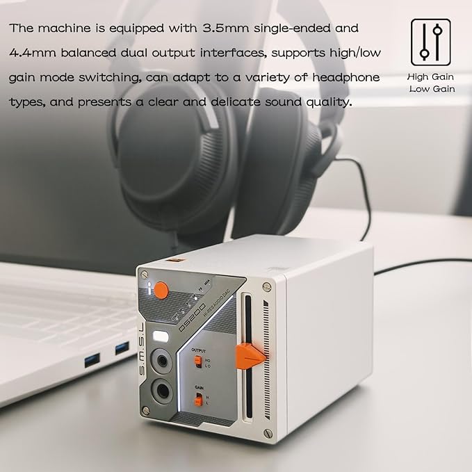 SMSL DS200 Headphone Amp DAC Bluetooth 5.1 Dual CS43131 Chip DAC Amp - Image 5
