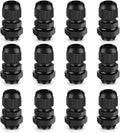 Cable Gland 12 Pack 3/8" NPT Waterproof Adjustable Connector Strain Relief Cord by CGELE