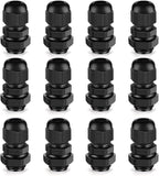Cable Gland 12 Pack 3/8" NPT Waterproof Adjustable Connector Strain Relief Cord by CGELE