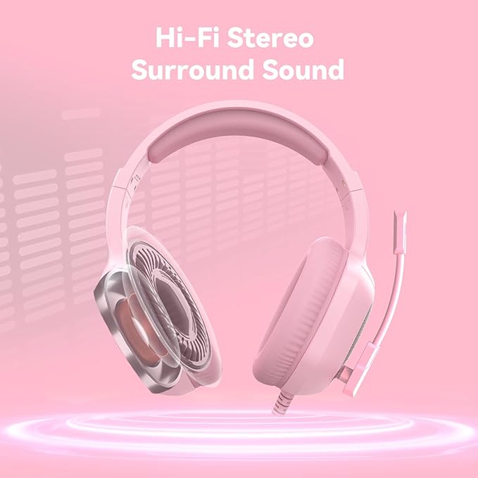 Gaming Headset with Microphone for Pc, Xbox One Series X/s, Stereo Wired Noise - Image 2