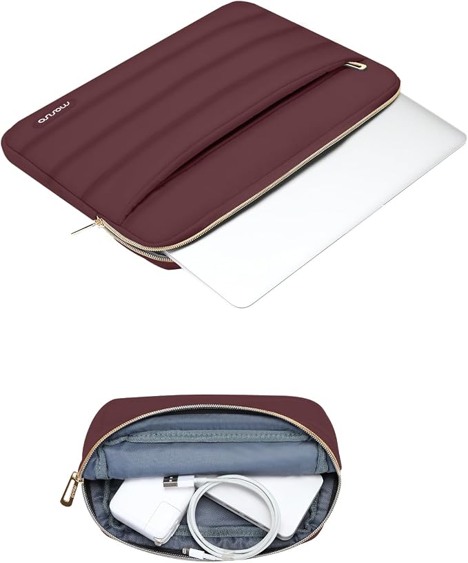 MOSISO 13.3 inch Laptop Case, 13-13.3 inch Puffy Laptop Sleeve Compatible - Image 3
