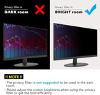 FILMEXT [2 Pack Removable 24 Inch Computer Privacy Screen Filter - Image 8