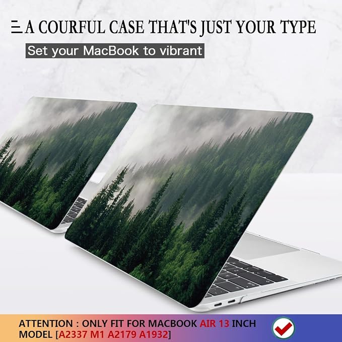 CISSOOK Compatible with MacBook Air 13 inch Case 2021 2020 2019 2018 Release - Image 3