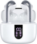 TAGRY Bluetooth Headphones True Wireless Earbuds 60H Playback LED Power Display by TAGRY