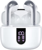 TAGRY Bluetooth Headphones True Wireless Earbuds 60H Playback LED Power Display by TAGRY
