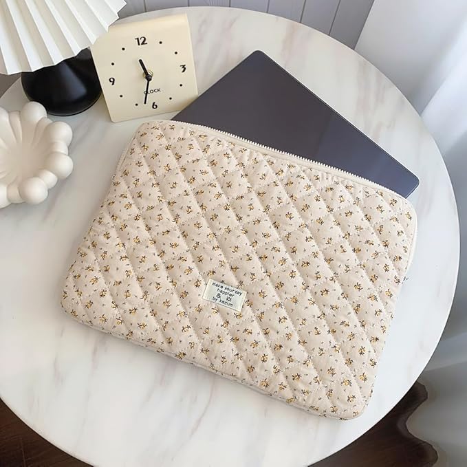 Puffy Laptop Sleeve 13-15.6 Inch Cute Quilted Laptop Protective Case Padded - Image 5