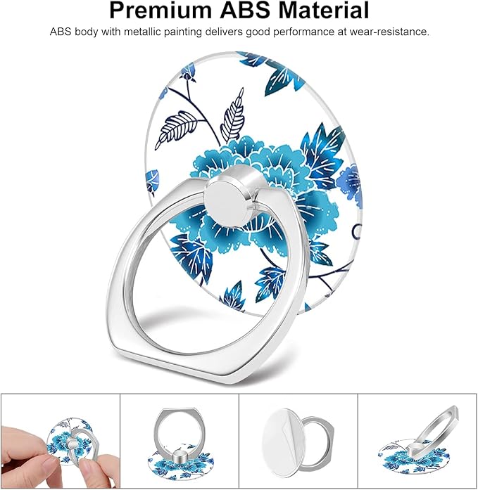 Bonoma Phone Ring Holder, 3 Pack Universal Finger Ring Stand Grip Kickstand Ring - Image 2