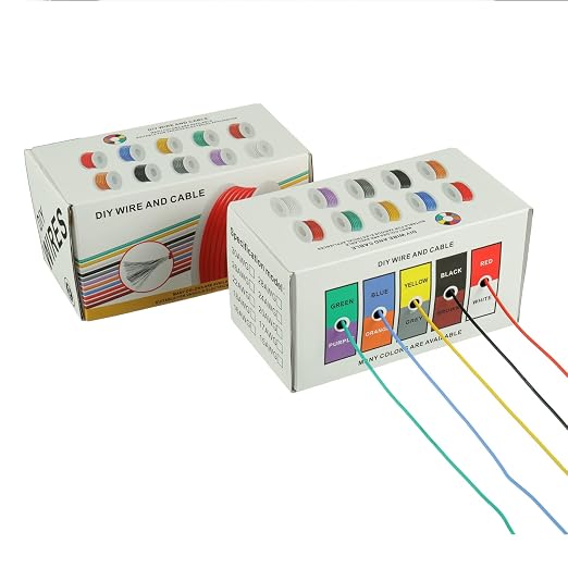 BOJACK 26 AWG Flexible Silicone Wire Electric Wire Hook up Wire Kit 300V Cables - Image 4