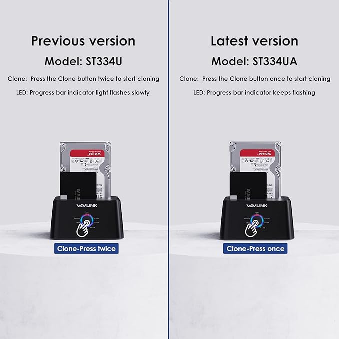 WAVLINK USB 3.0 and USB C to SATA Dual-Bay External Hard Drive Docking Station - Image 8