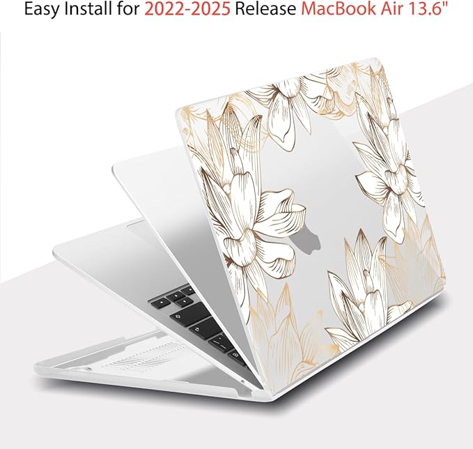Teryeefi Compatible with M4 MacBook Air 13.6 inch Case 2022-2025 Release M3 - Image 5