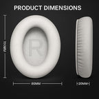 Premium Replacement Ear Pads for Bose Bose QC45– Soft Protein Leather & Memory - Image 6