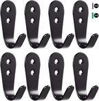 Flyisland Wall Hooks 8 Pcs, Coat Hooks Garage Hook Wall Mounted Hat Hangger by Flyisland