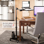 LEVO G2 Deluxe Adjustable Laptop Stand – Rolling Computer Desk & Ergonomic Table - Image 5