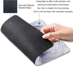 Hokafenle Gray Gold Black Marble Mouse Pad, Gaming Mouse Mat - Image 2