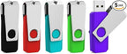 Aiibe 128GB USB Flash Drive 5 Pack Flash Drive 128GB Thumb Drive USB Drive by Aiibe