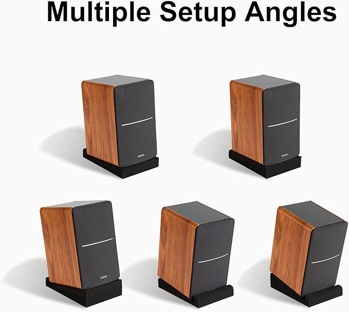 SS5 Studio Monitor Isolation Pads, High-Density Acoustic Foam Tilted Tabletop & - Image 4