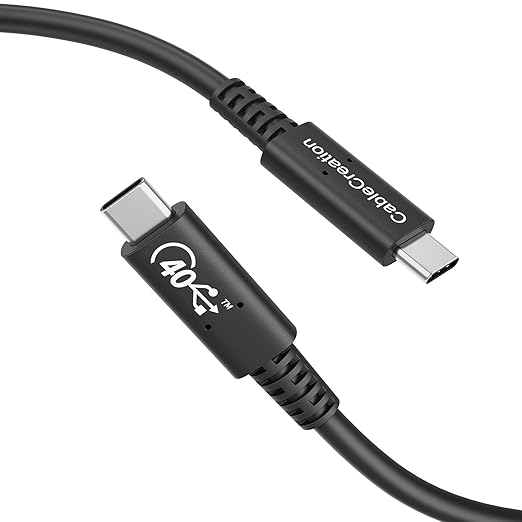 CableCreation USB 4 Cable for Thunderbolt 4/3, 2.6FT 40Gbps 100W USB C Cable by CableCreation