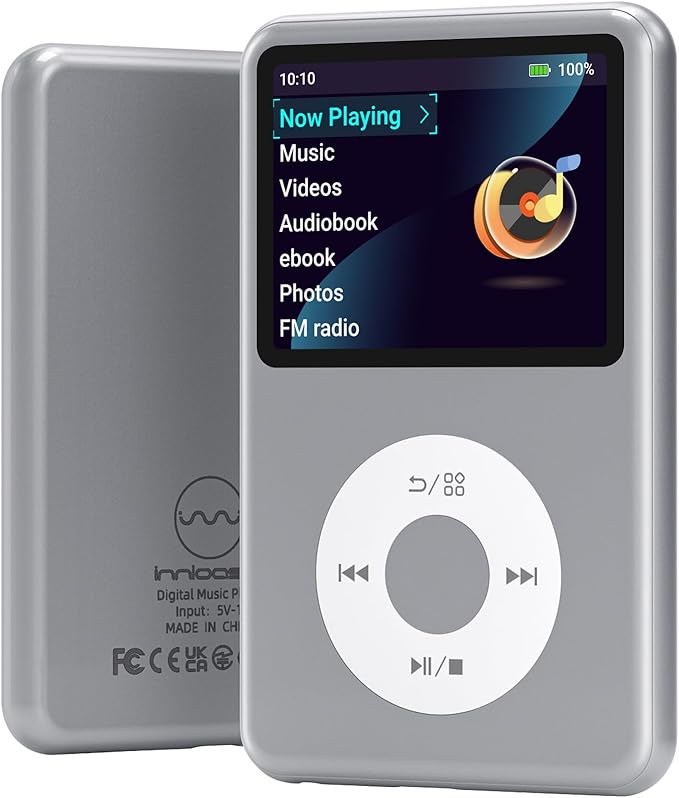 Mp3 Player with Bluetooth Y1 Portable Music Digital Players Supports Playlist by innioasis