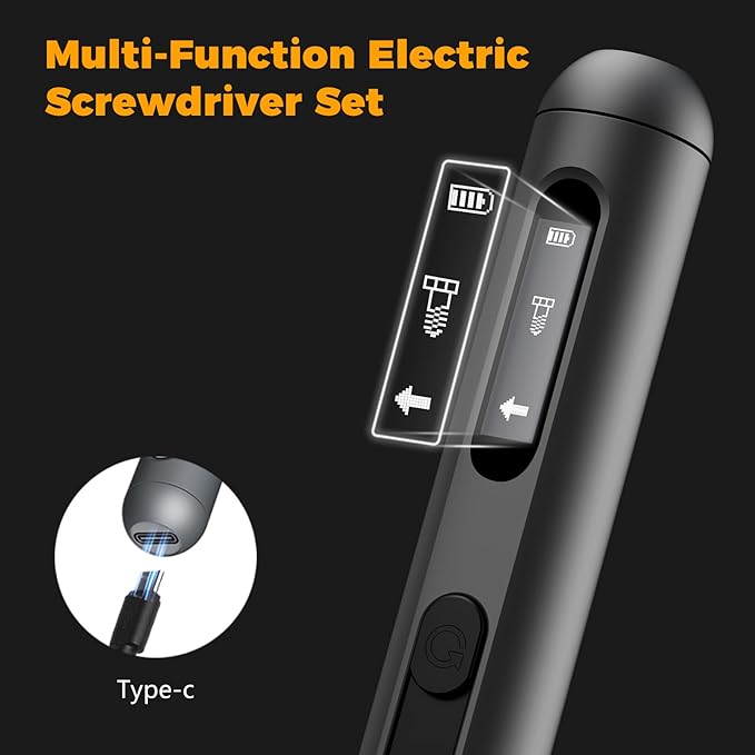 72 in 1 Electric Screwdriver Kit, 3.7V Dual-Head Precision Screwdriver Set - Image 3