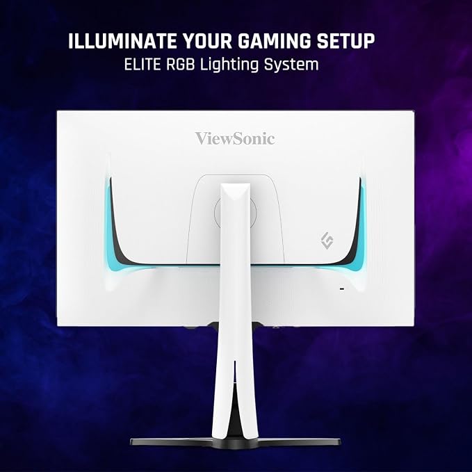 ViewSonic XG272-2K-OLED 27 Inch 1440p 240Hz OLED Ergonomic White Gaming Monitor - Image 4